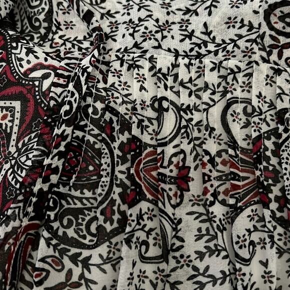 Rebecca Minkoff Multi Floral Cappy Dress Large Cold Shoulder SIze XS NWT $298 - Picture 9 of 13